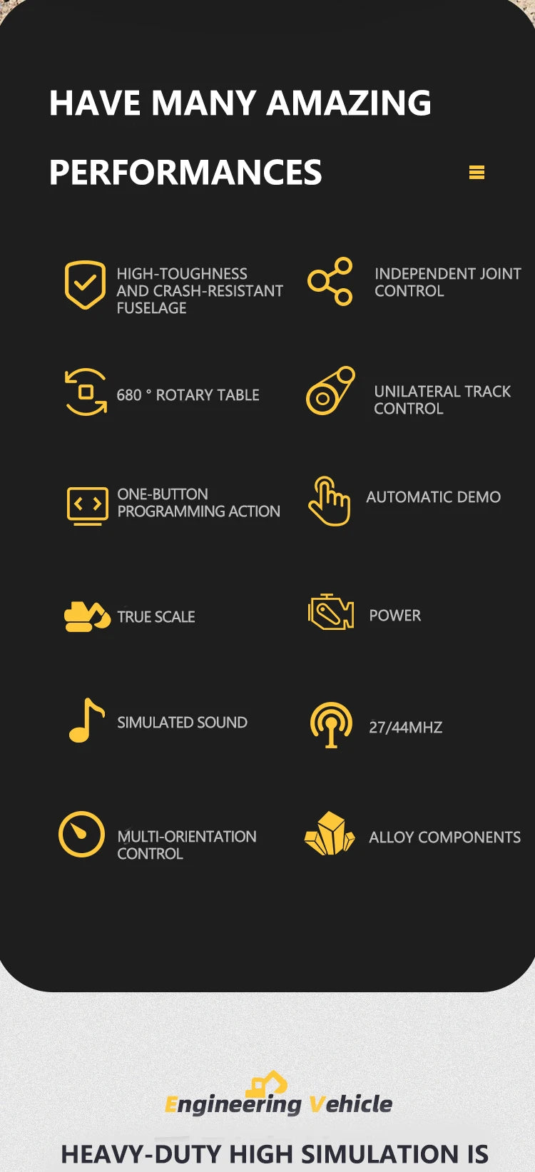 Escavadeira de Controle Remoto